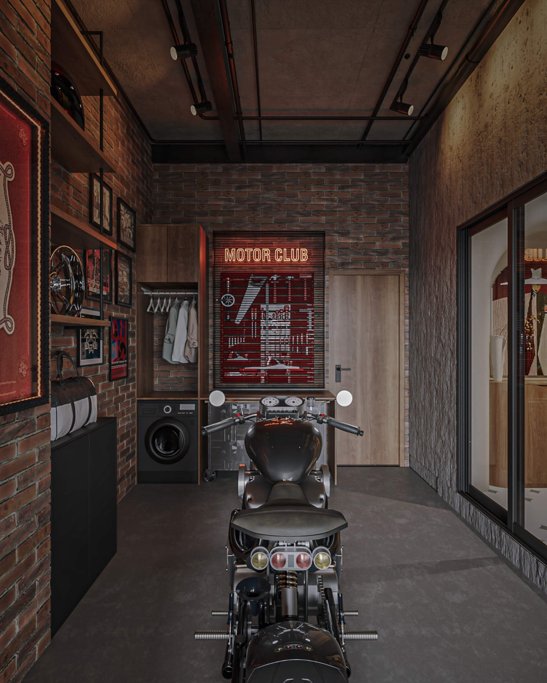 nha pho 5 tang tay ho workshop wabisabi industrial 5